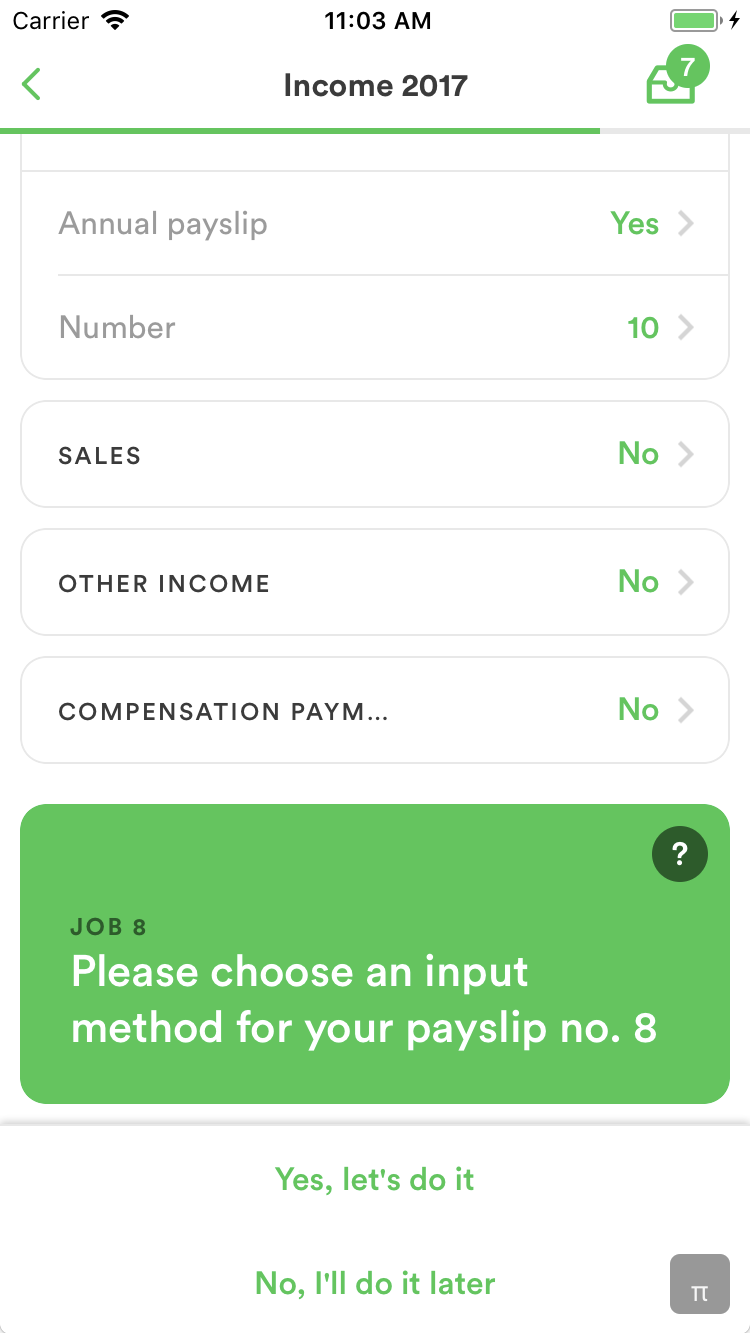 Taxfix mobile app